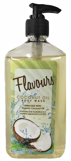 Flavours Coconut Oil Body Wash 18 oz